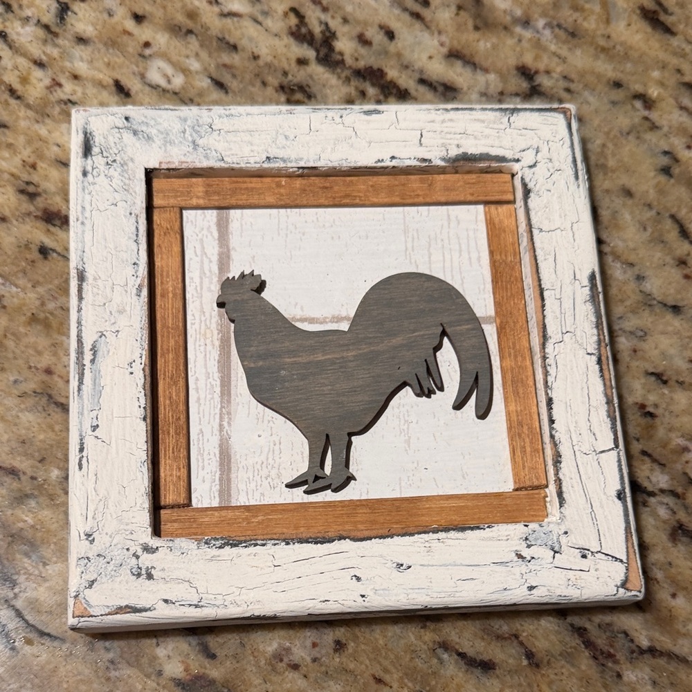 Rustic Farm Animal Wall Decor Set - Cream and Gray - Picture 2 of 4